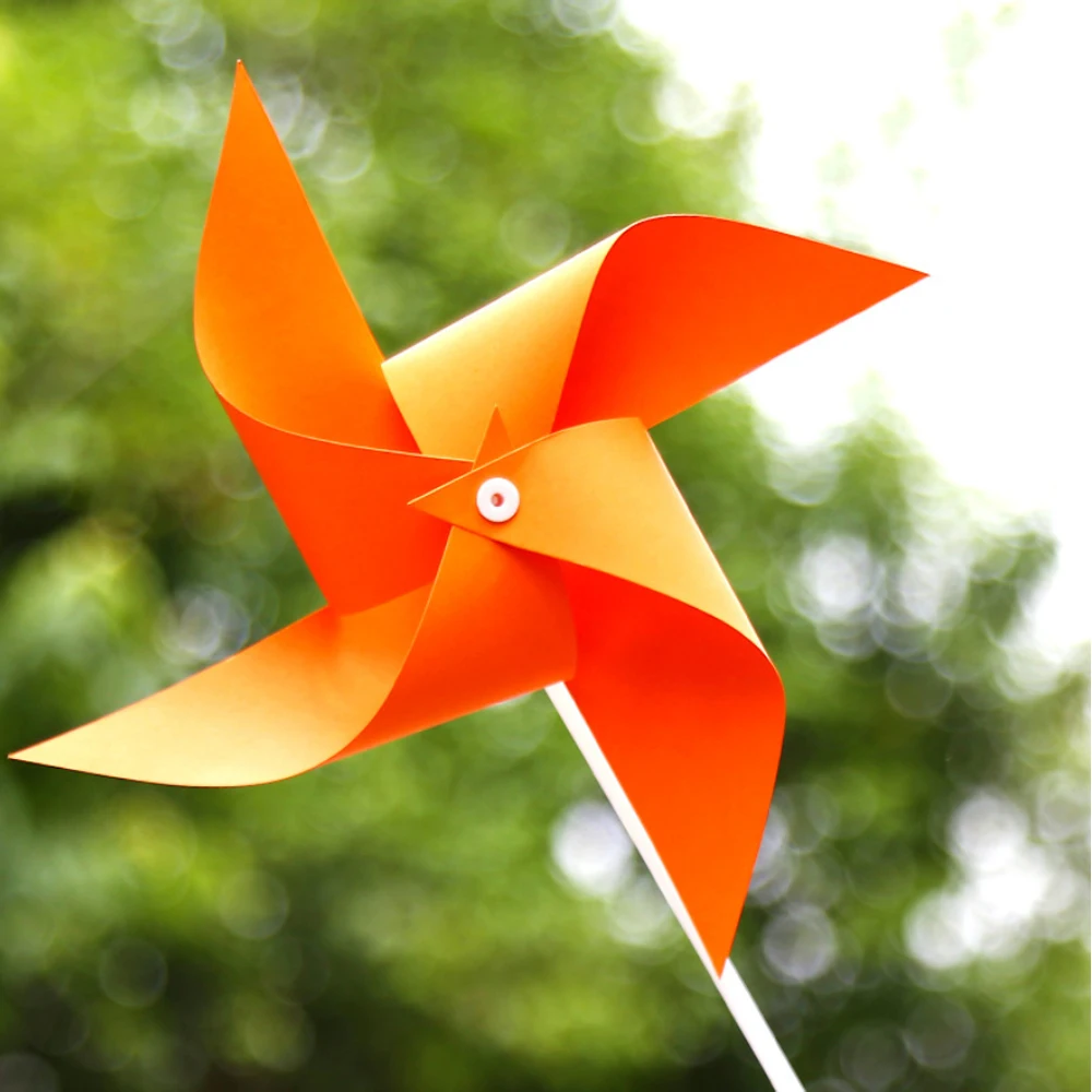 DIY windmill handmade materials for kindergarten children outdoor decorative toys Homemade materials pack colorful small paper