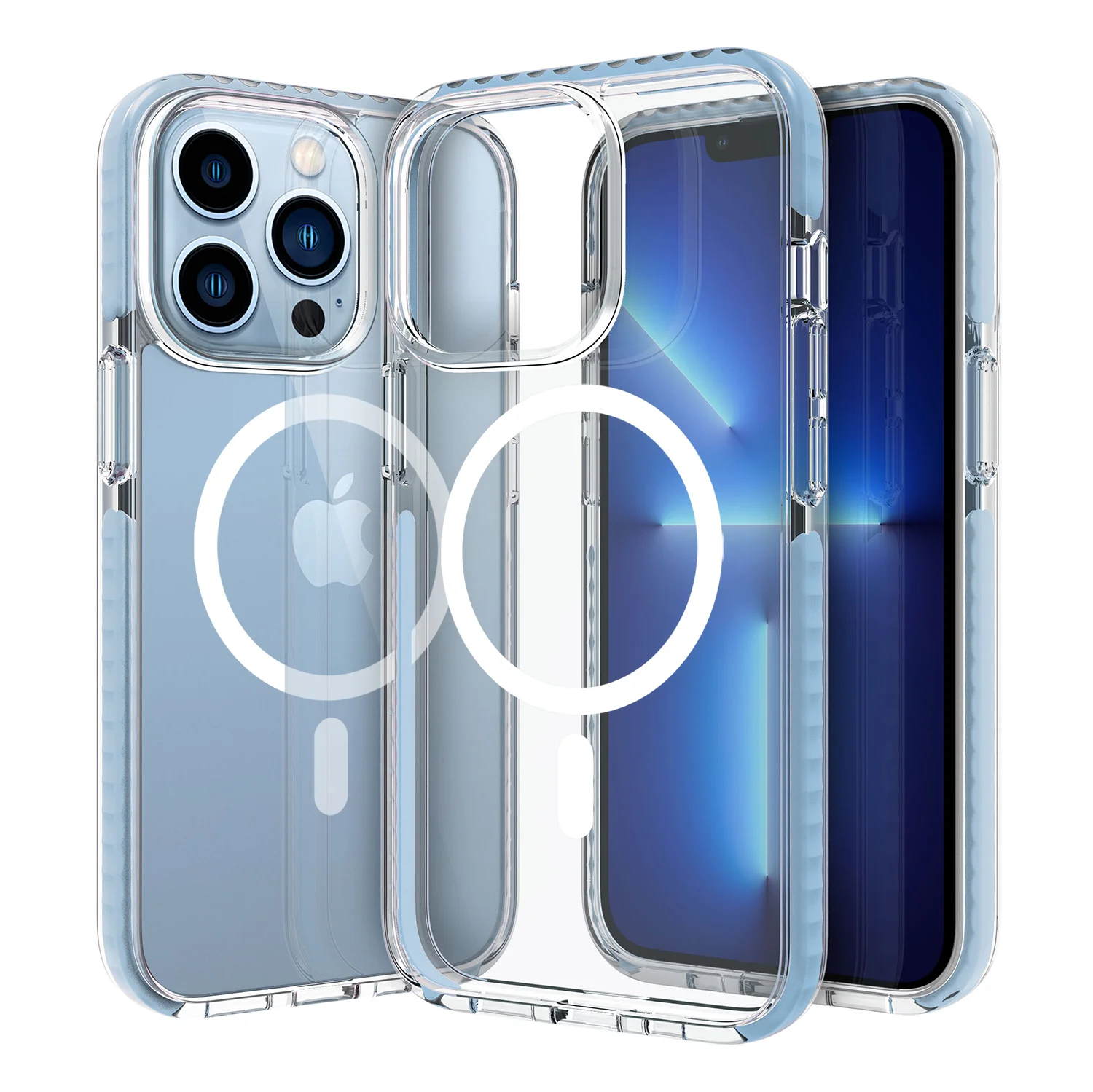 Beelan GRS certified Clear Transparent Magnetic Case for iPhone 14 pro max Shockproof impact  for iPhone 14  13 12 magsafes case