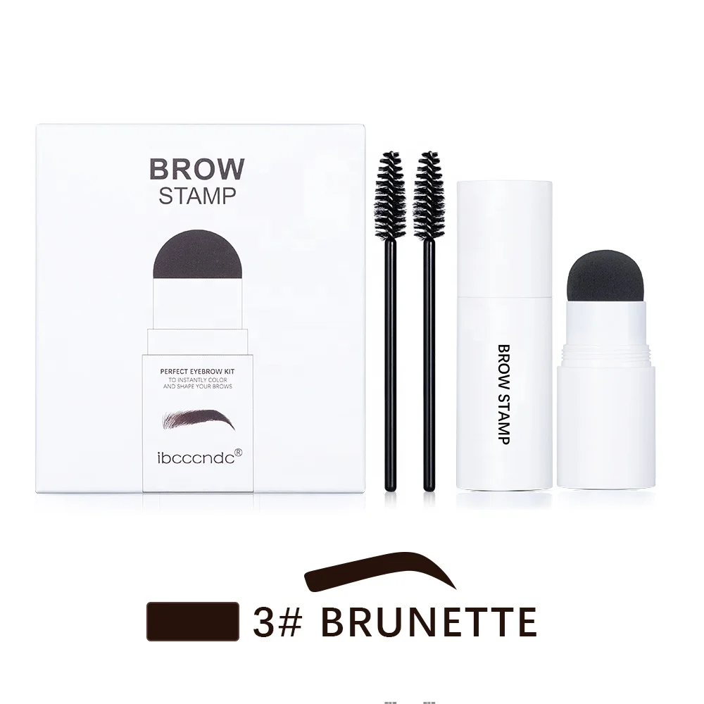 2022 One Step Eyebrow Stamp Set With Stencil and Brush soap Magic Brow Stencil Eyebrow Brush Enhance Cosmetics Eyebrow Gel Tint