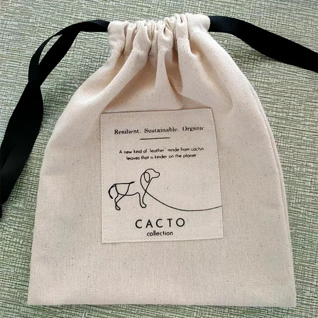 Eco-friendly Custom Printing Natural Cotton Drawstring Bags Muslin Bags Sachet Dust Bags