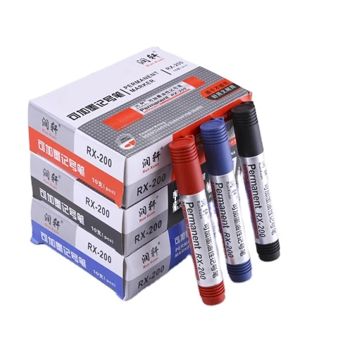 
Muti Color Bullet Chisel Tip colored waterproof cheaper permanent markers pen  (1600186961108)