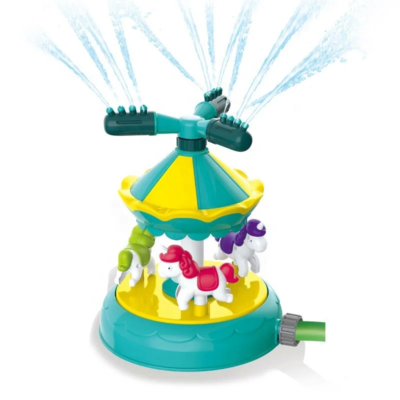 Kid Bath Toy Summer Backyard Outdoor Game Toys Water Sprinkler with 360 Degree Rotating Nozzles for Kids
