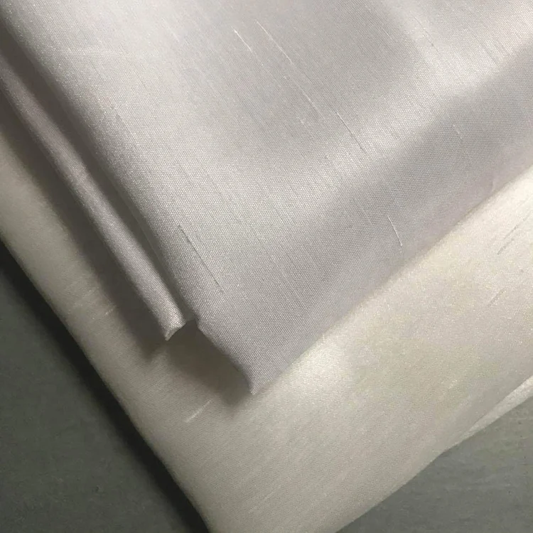 200D 100% Polyester bamboo festival wall fabric/Imitation silk grain organic  bamboo fabric