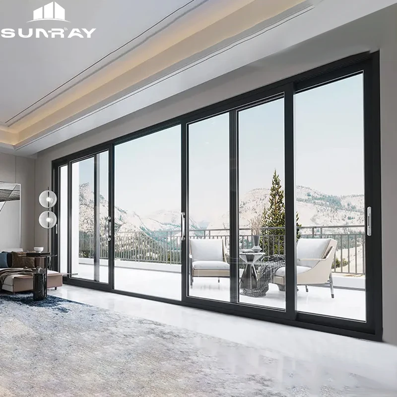 Ikealuminum Insect Screen Sliding Door For Balcony Sliding Doors Windows Soundproof Sliding Glass Door Track