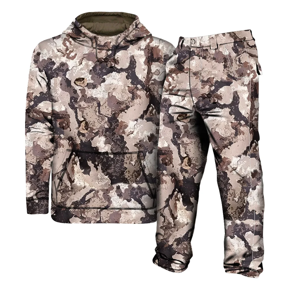 Warm fleece fabric camouflage hunting jacket  wear hunting clothes hunting apparel
