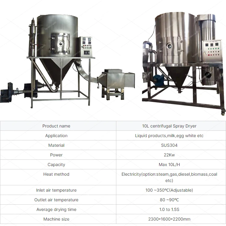 Industrial tea milk cocoa masala powder spray dryer machine instant coffee powder making machine