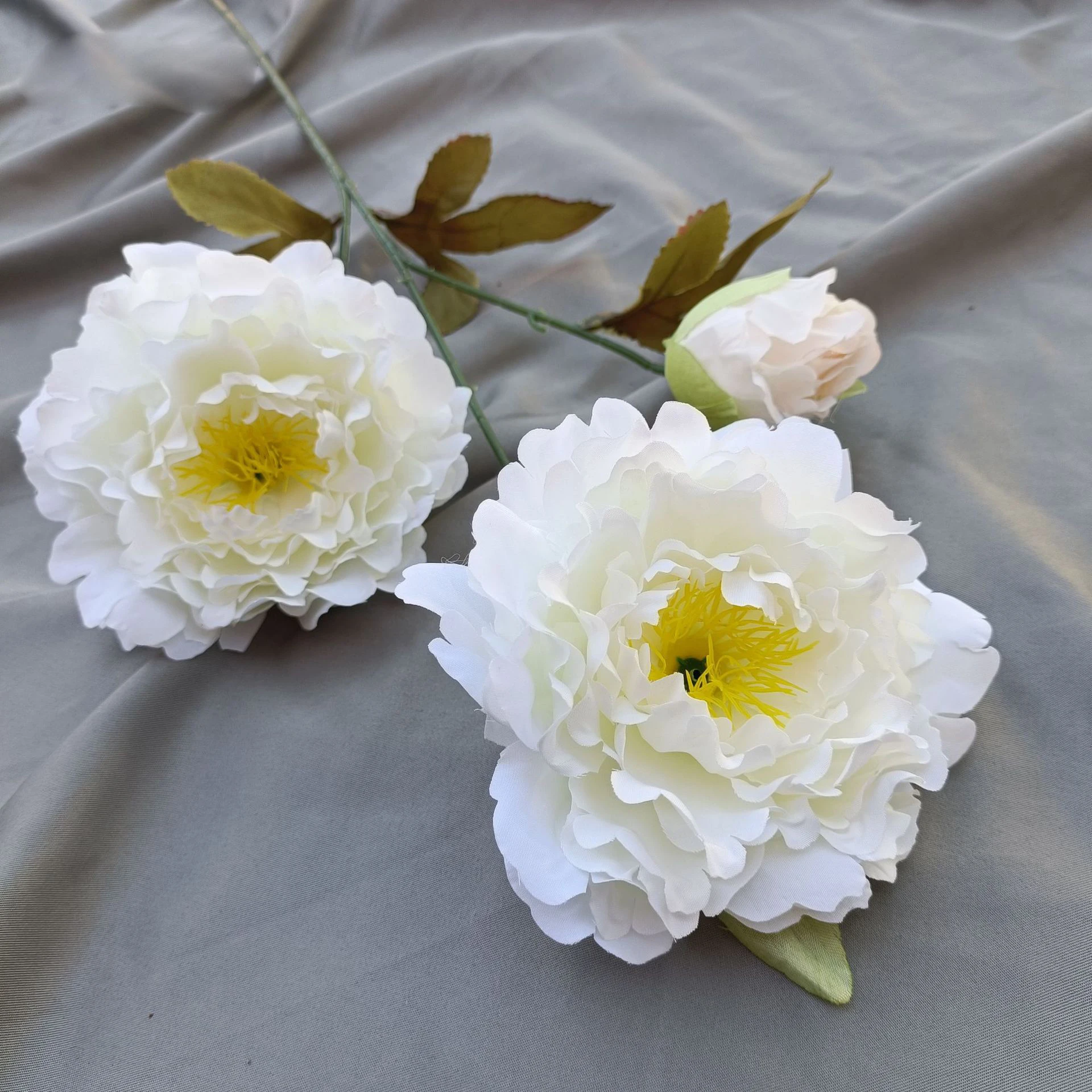 Wedding decoration artificial flower peony real touch rose single foreign peony
