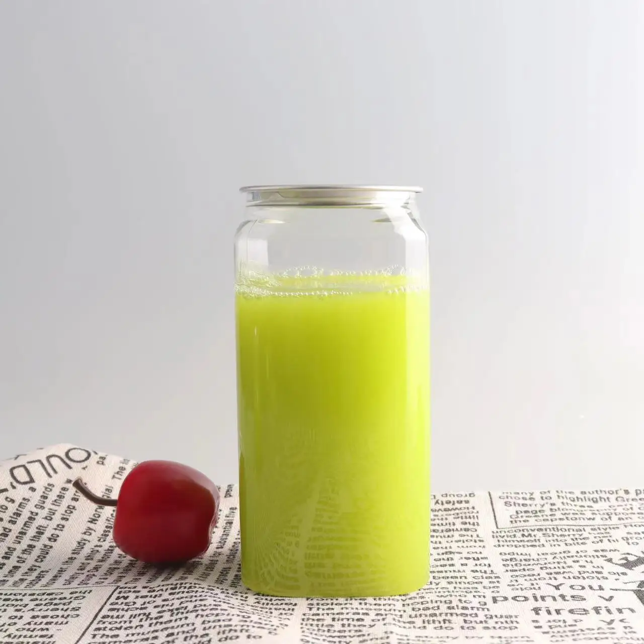 250 350 500ML Food Grade Plastic PET Beverage Pull Ring Pop Top Square Shaped Can Container for Cola Juice Milk Coffee Packaging