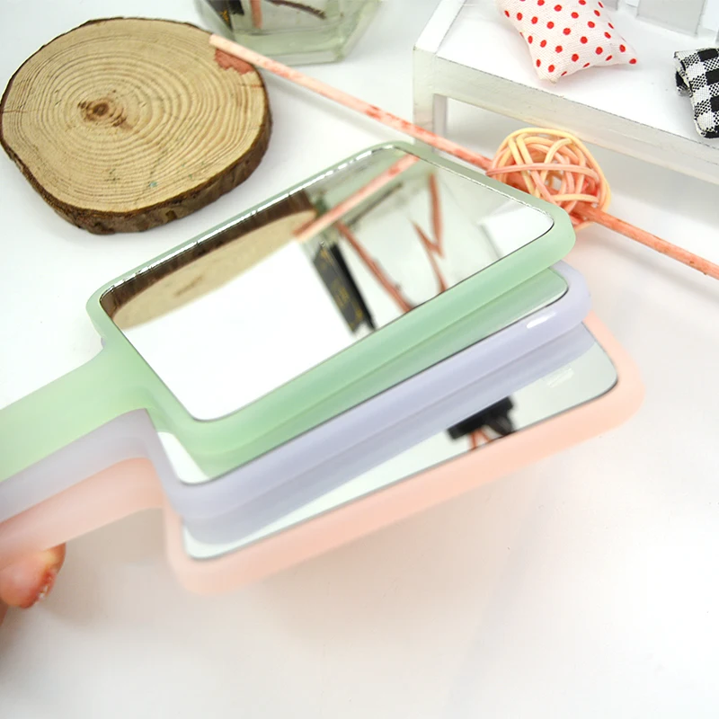 Semitransparent color Custom pocket mirror private label single side square mini pocket mirror for makeup custom logo