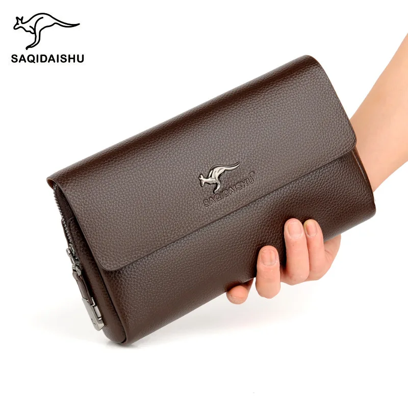Large Capacity Multi-functional Pu Leather Male Business Fashion Anti-theft Combination Password Lock Wallet For Man