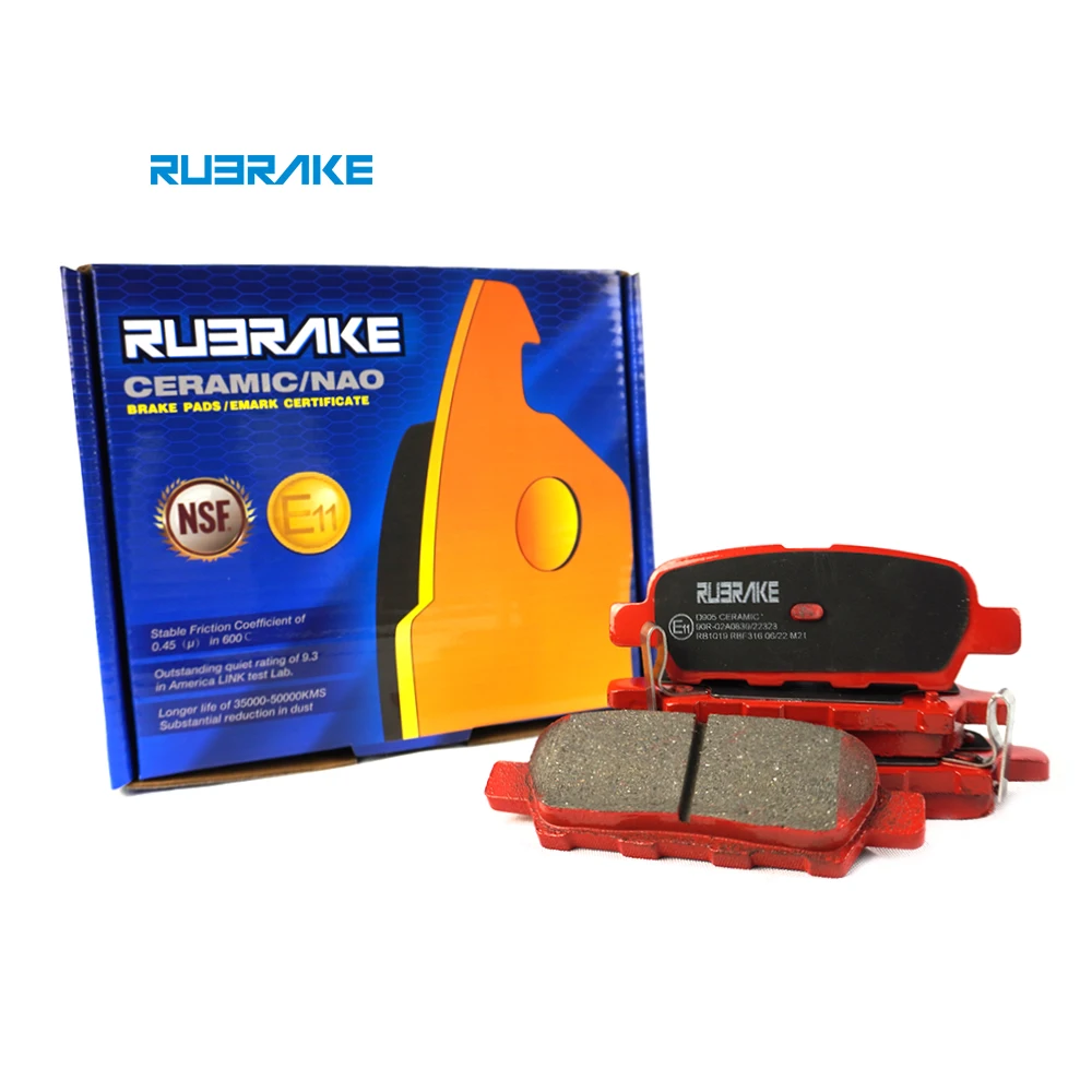 RUBRAKE D905 price weight the raw material heavy duty brake pads for A3 (8L1) 1996/09 - 2003/05