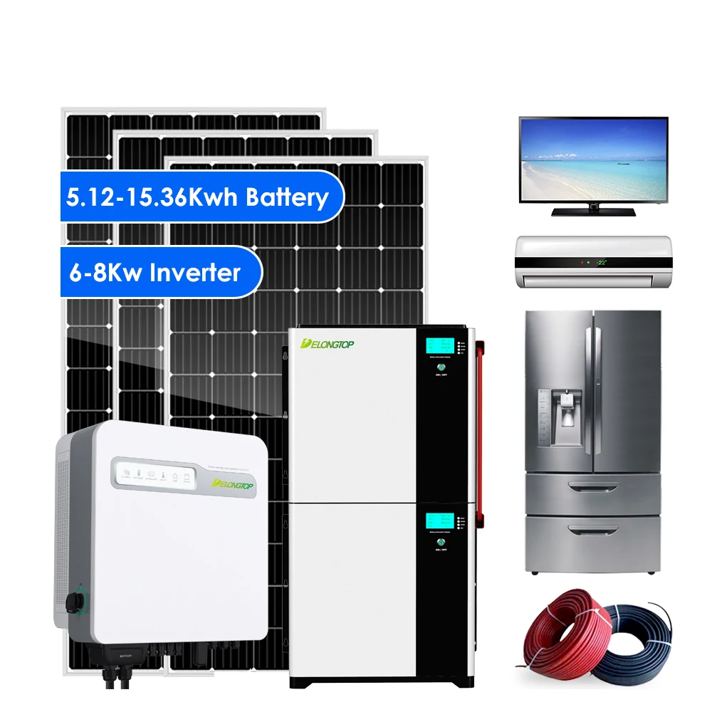 Батарея + инвертор все в одном 48 В LifePO4 5Kwh 100Ah 51 2 V Солнечная энергия литиевая батарея 5 кВт
