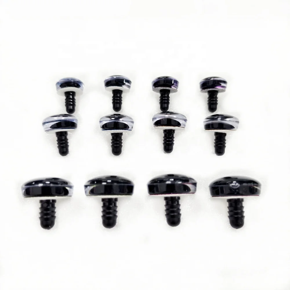 18/20/25/30MM Handicraft DIY Plastic Safety Eyes Amigurumi Off Center Pupil Glitter Safety Eyes Amigurumi