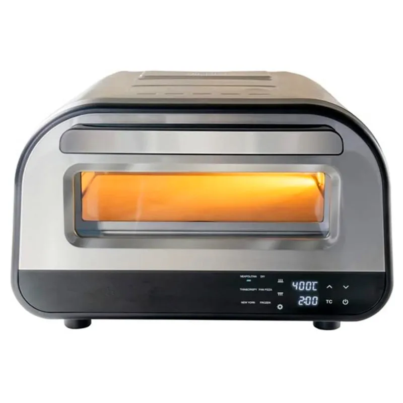 Electric Pizza Oven 12 inches Portable Countertop Versatile Pizza Oven for Indoor and  Outdoor