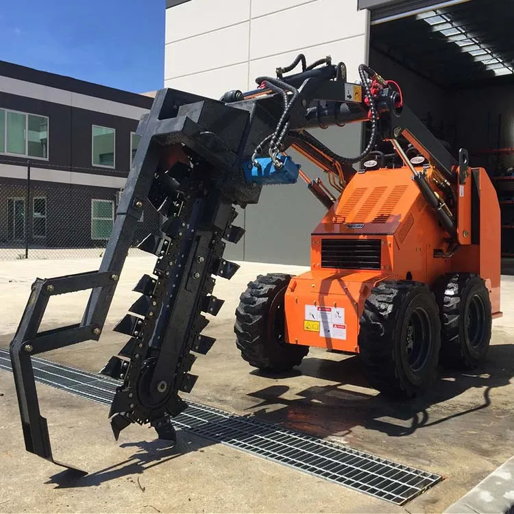 China brand EVERUN ERS500 CE new garden multifunction compact mini wheeled skid steer attachments loader with tracks