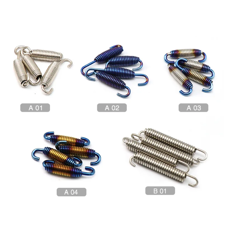 Motorcycle Exhaust Pipe Springs Hook for Muffler Connect Pipe Accessory