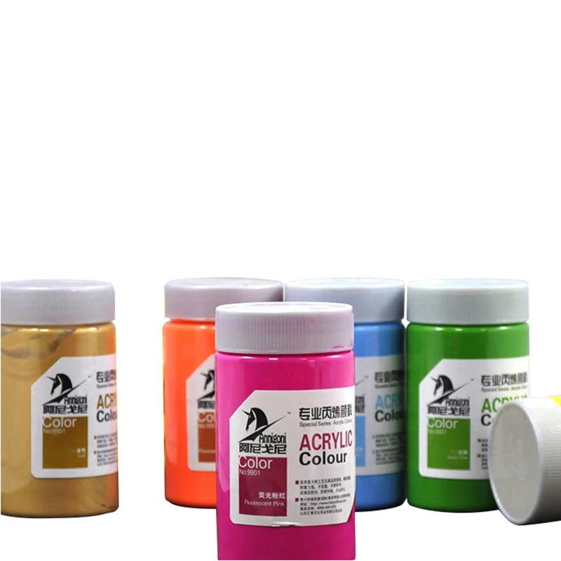 Rich Vivid Pigments Non-Fading 300ml Acrylic Paint  for Canvases Fabric Rock Leather Easter Egg Wood Ceramic Glass Art Craft