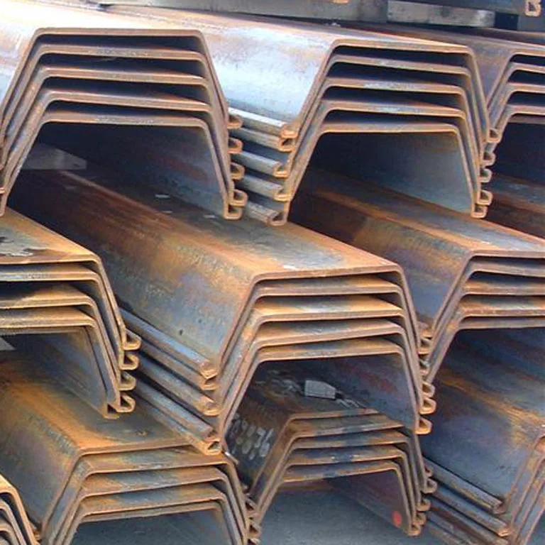 Chinese Manufacturers Of Type 2 U Corrugated  pilha de chapa de aco Cold formed steel sheet piles for construction