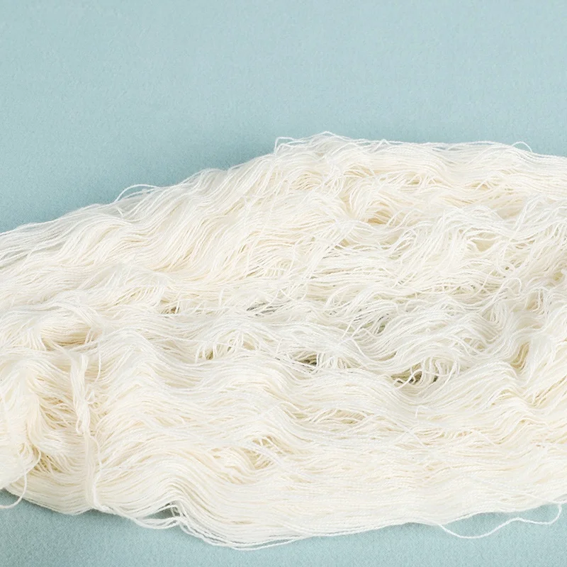 wholesale cheap price of crochet yarn cotton blend yarns without dyeing high bulk yarn