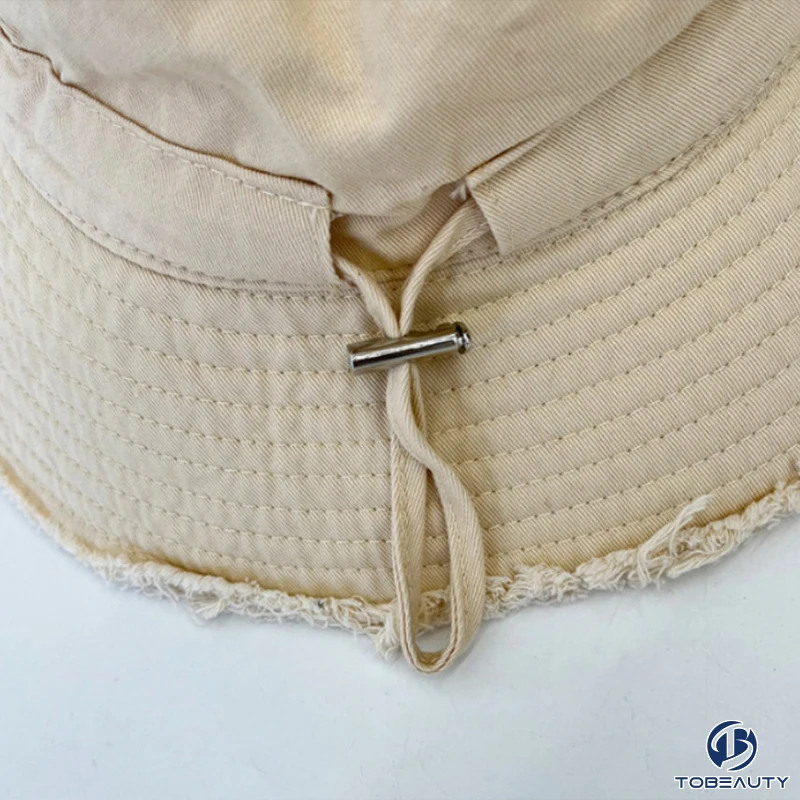 High Quality Trendy Distressed Cotton Plain Bucket Hat Custom Hats Fisherman Caps