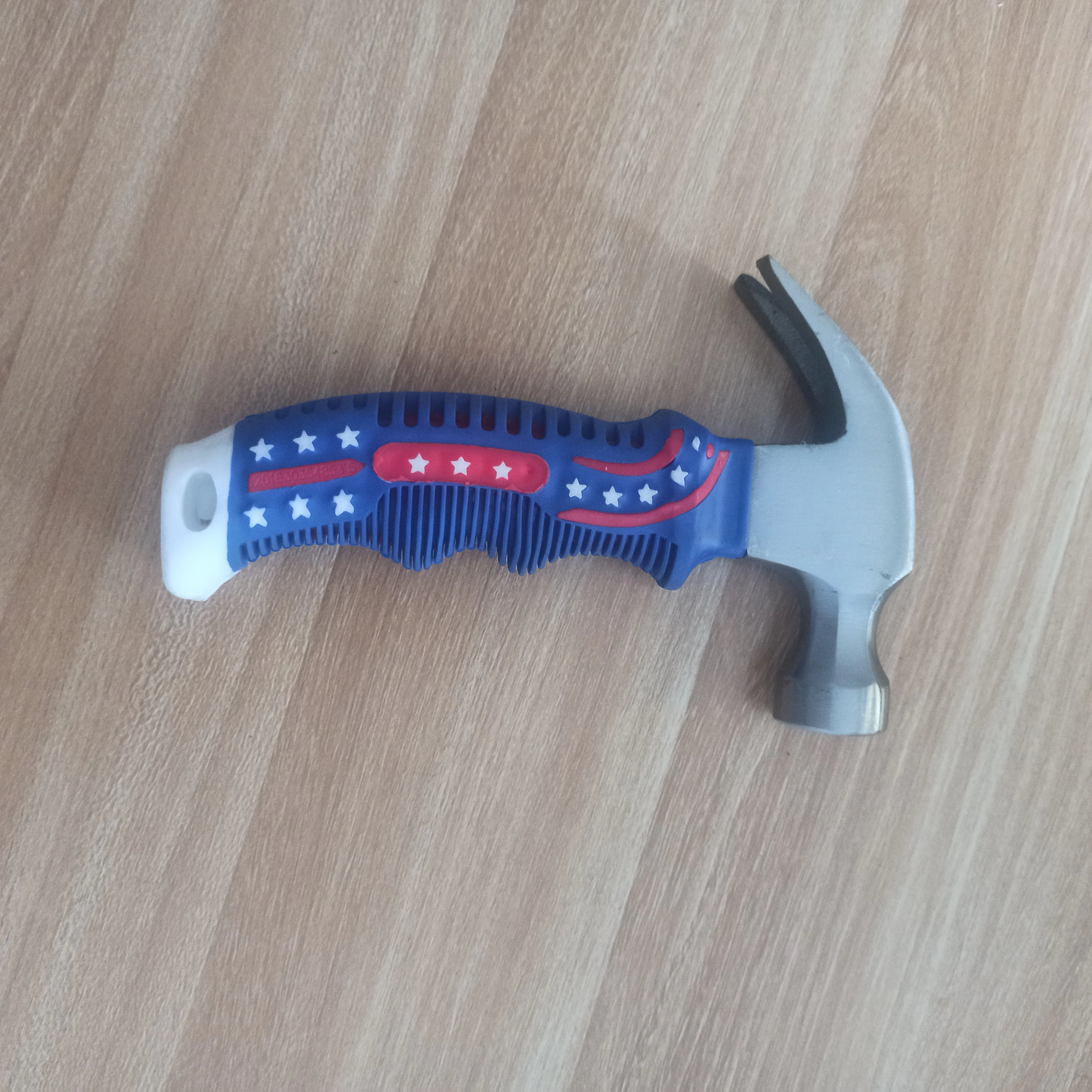 factory direct sale stars and stripes 8 oz forged steel claw hammer American flag fiberglass handle hammer