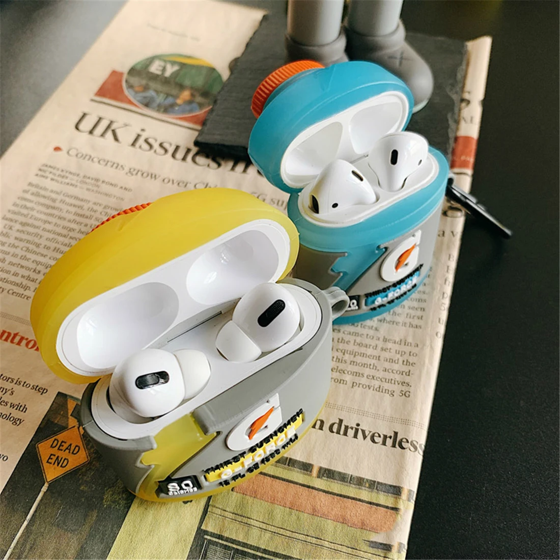 
Amazon Hot seller for Airpod Pro 3 Case Fun Cute Food Silicone Soft Protective Earphone Case for Airpods Pro case 