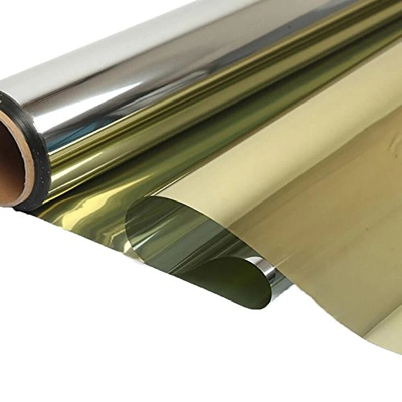 High heat rejection metallic reflective film daytime one way vision solar tint mirror effect window tint for building glass use