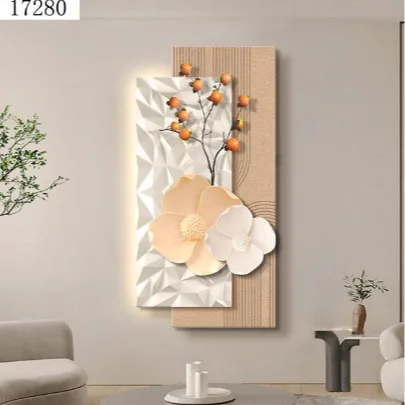 Art Deco Printed Lamp Customizable Logo Living Room Anniversary Celebration Led Light Paintings And Wall Arts For house