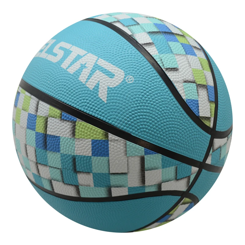 Size 7 factory price rubber basketball ball wholesale with custom logo printing