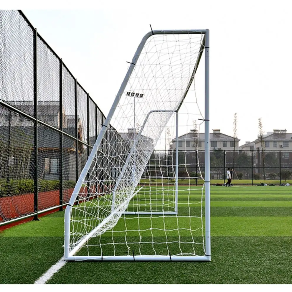 Wholesale New Design Collapsable Metal Aluminum Folding Portable Foldable Kid Football Gate Post Soccer Goal with metal frame