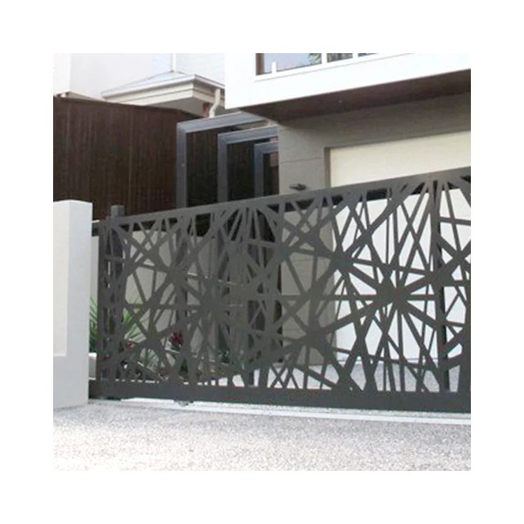 Metal Fence Designs Aluminum Laser Cut Metal Panel Fencing