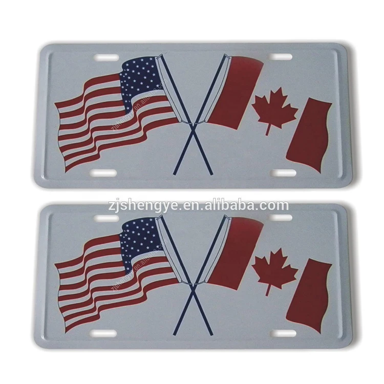 United States Decoration Metal Print License Plate Vintage Retro Tin Plate Car Decor Number Plate 12inch 6inch