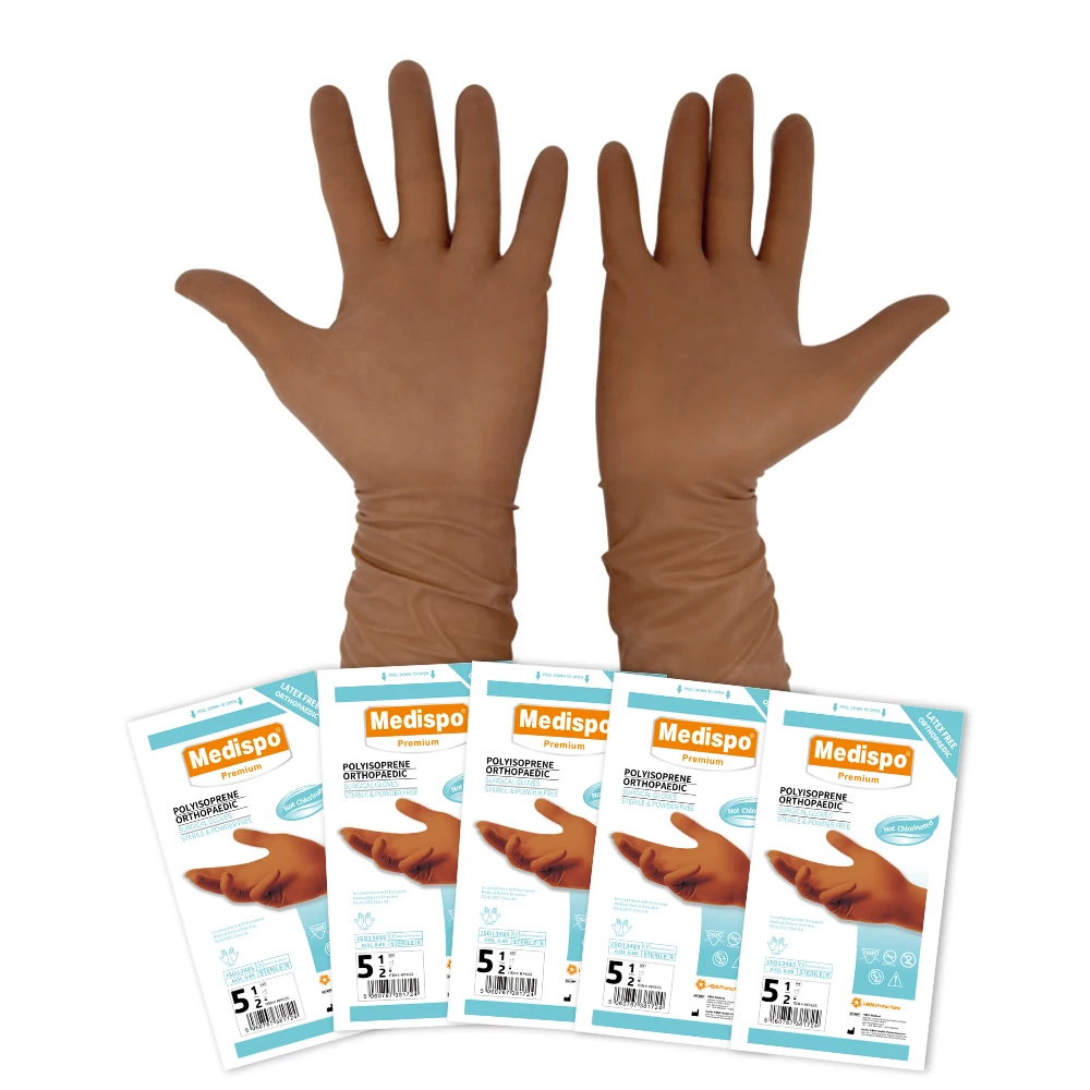 China doctor surgical gloves disposable glove manufacturer latex free orthopaedic gloves