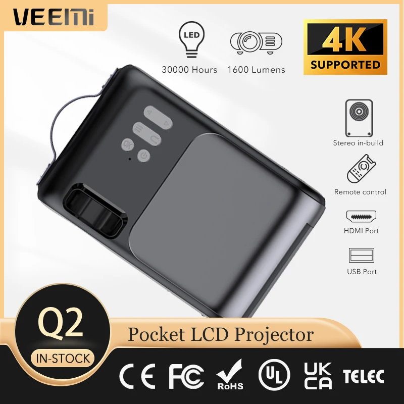 Aixin Customized Portable Mini Small Digital Game Video Film Multimedia LCD Projector for Kid mini projector