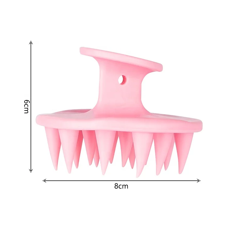 Gloway Long Bristles Scalp Exfoliator Comb Shampoo Head Scrubber Hair Scalp Massager Shampoo Brush For Dandruff Removal