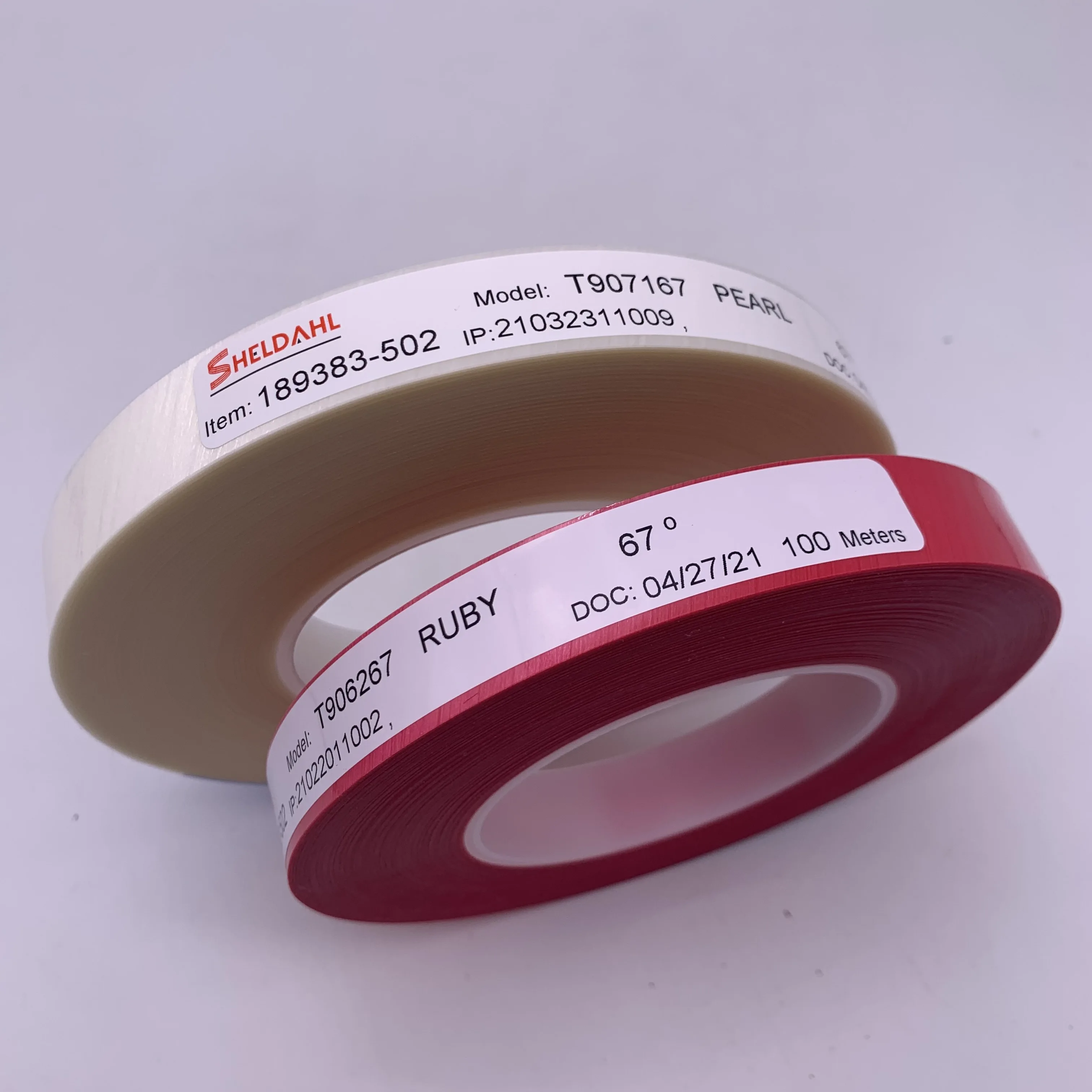 Hot Sales PU Abrasive Belt Red Splicing Tape adhesive tape for Making Sanding Belt Butt Joint 67 degrees 19mm*100m