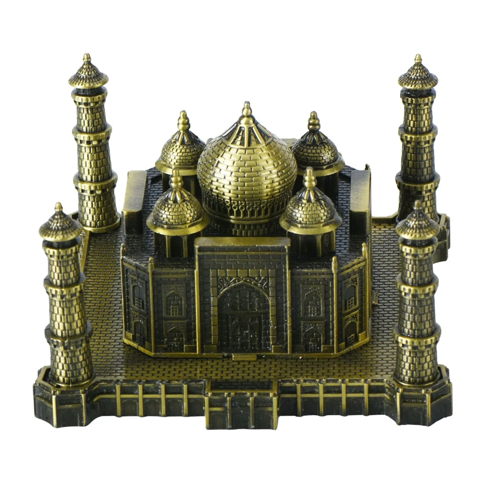 WR Art Crafts Novelty Thailand Souvenir Gifts Bronze Taj Mahal Building Models Home Office Ornament