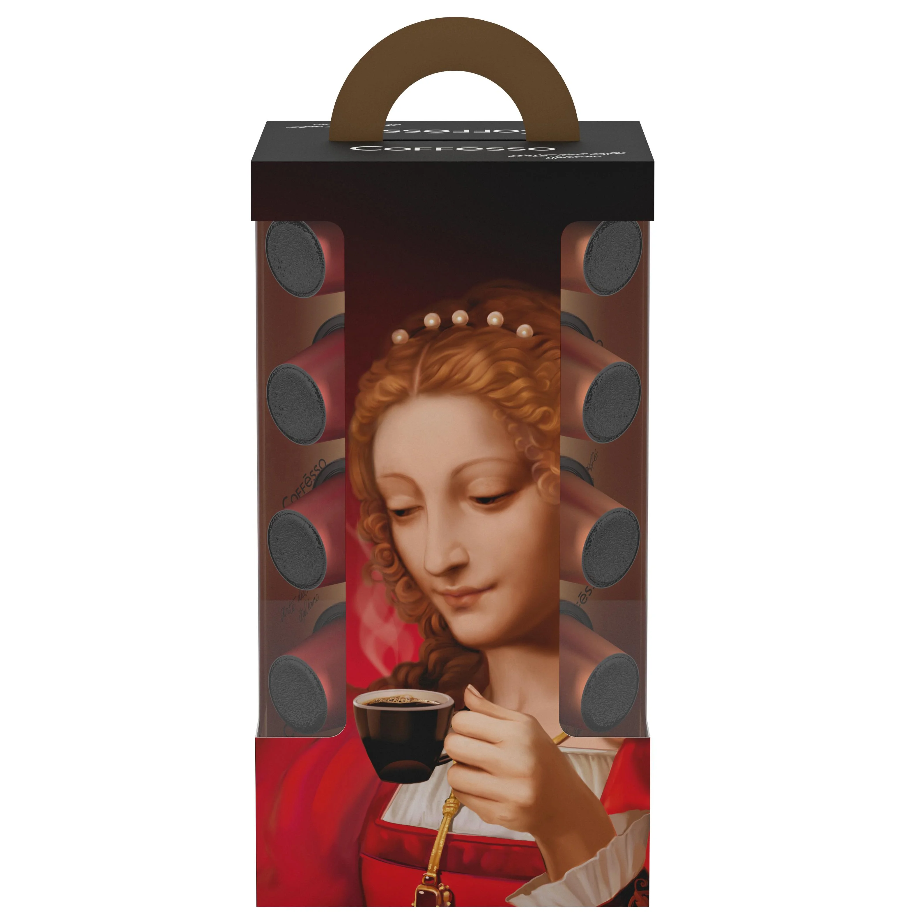 
 Роскошный капсульный кофейный набор в подарочной коробке, ограниченная серия 50 капсул в одной упаковке, 3 аромата, Темная Обжарка 100% Арабика,  