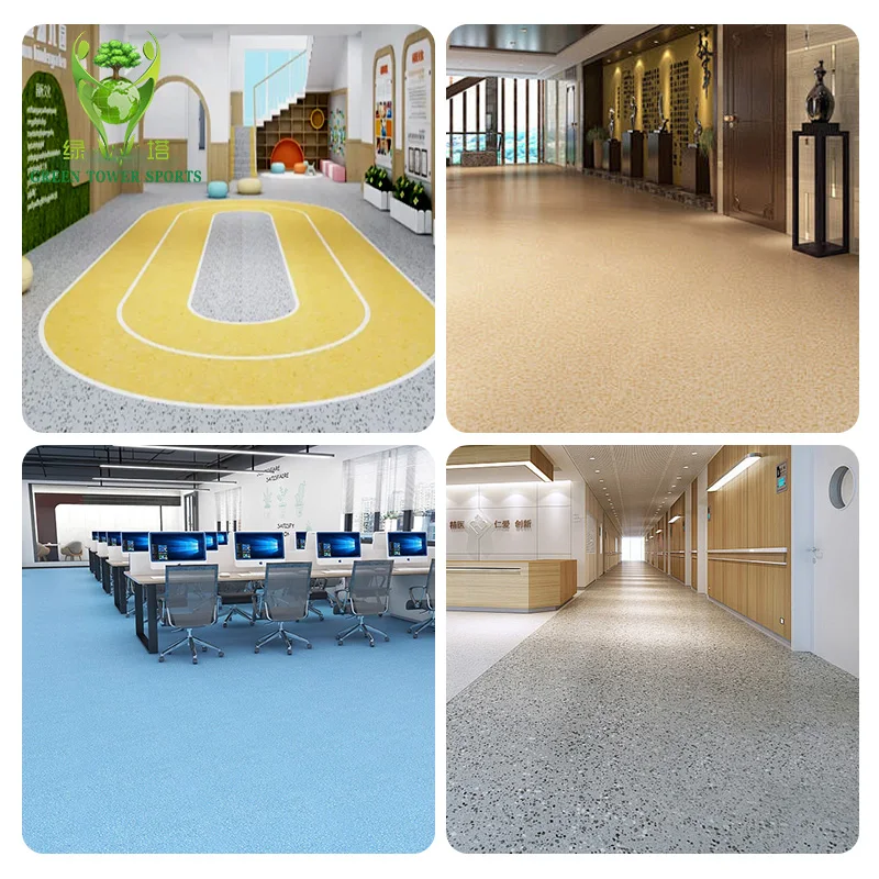 Wholesale Price Customized Longer Service Life Durable Pvc Linoleum Homogeneous Flooring Roll For Hospital Operating Room