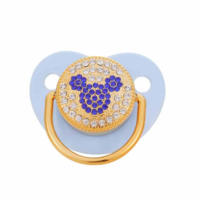 New Hot Selling Pink Baby Dot Diamond Mouth Play Baby Diamond Comfort pacifier