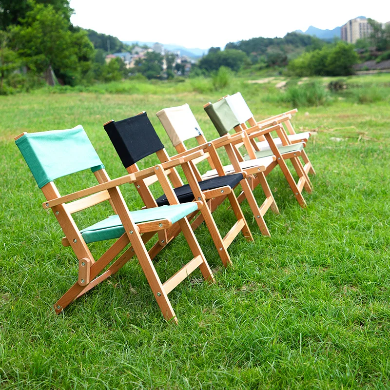Luyuan Wholesale Price Leisure Wood Chair Picnic Comping Lawn Grass Mountain Chair Furniture