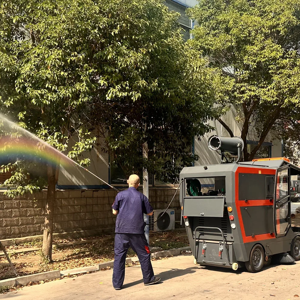 Electric Street Road Sweeper Factory Price Floor Cleaning Machine with Automatic Process and Core Brush Motor Components