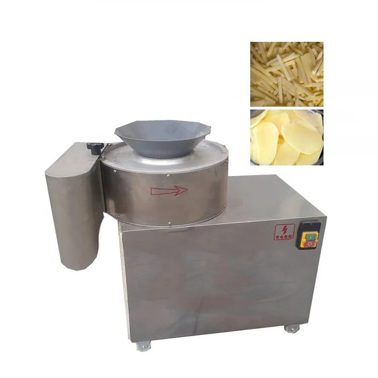 Commercial Potato Chip Slicer Cutter Large Output Vegetable Slice Cutting Shredding Machine