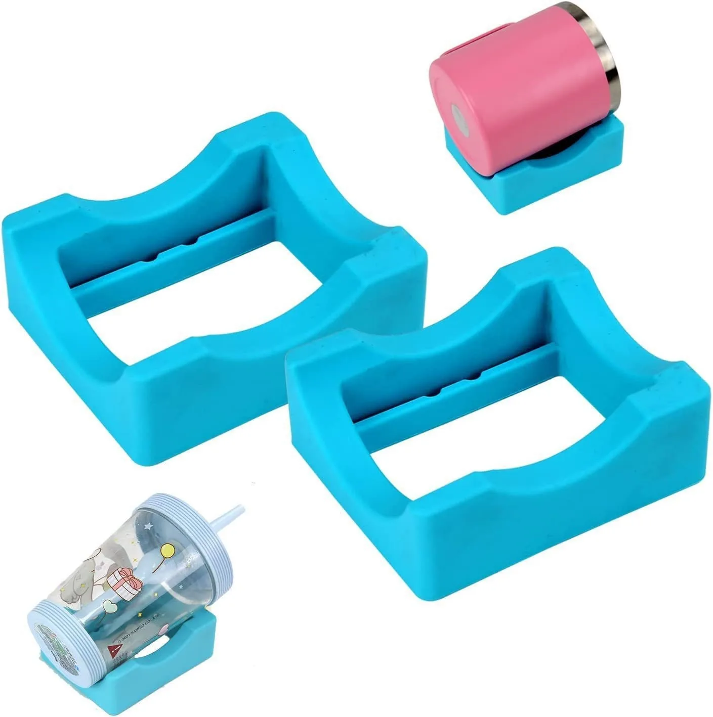 Cross-border Hot Selling Small Silicone Cup Tomac Cup protection Insulated Cup Holder square Non-slip Glass Holder