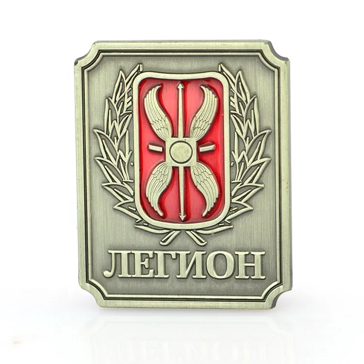 Factory Custom Gift And Award Sex Russia Sport Rectangle Royal Rugby Coin Medals