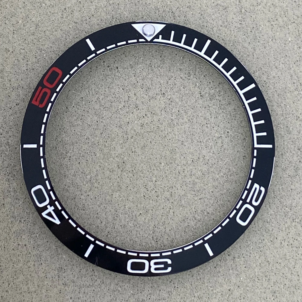 Wholesaler Digital Ceramic Bezel OD 38mm ID 30.5mm Suitable For in-store 40MM SUB Case Watch Accessory Parts Ceramic Watch Bezel