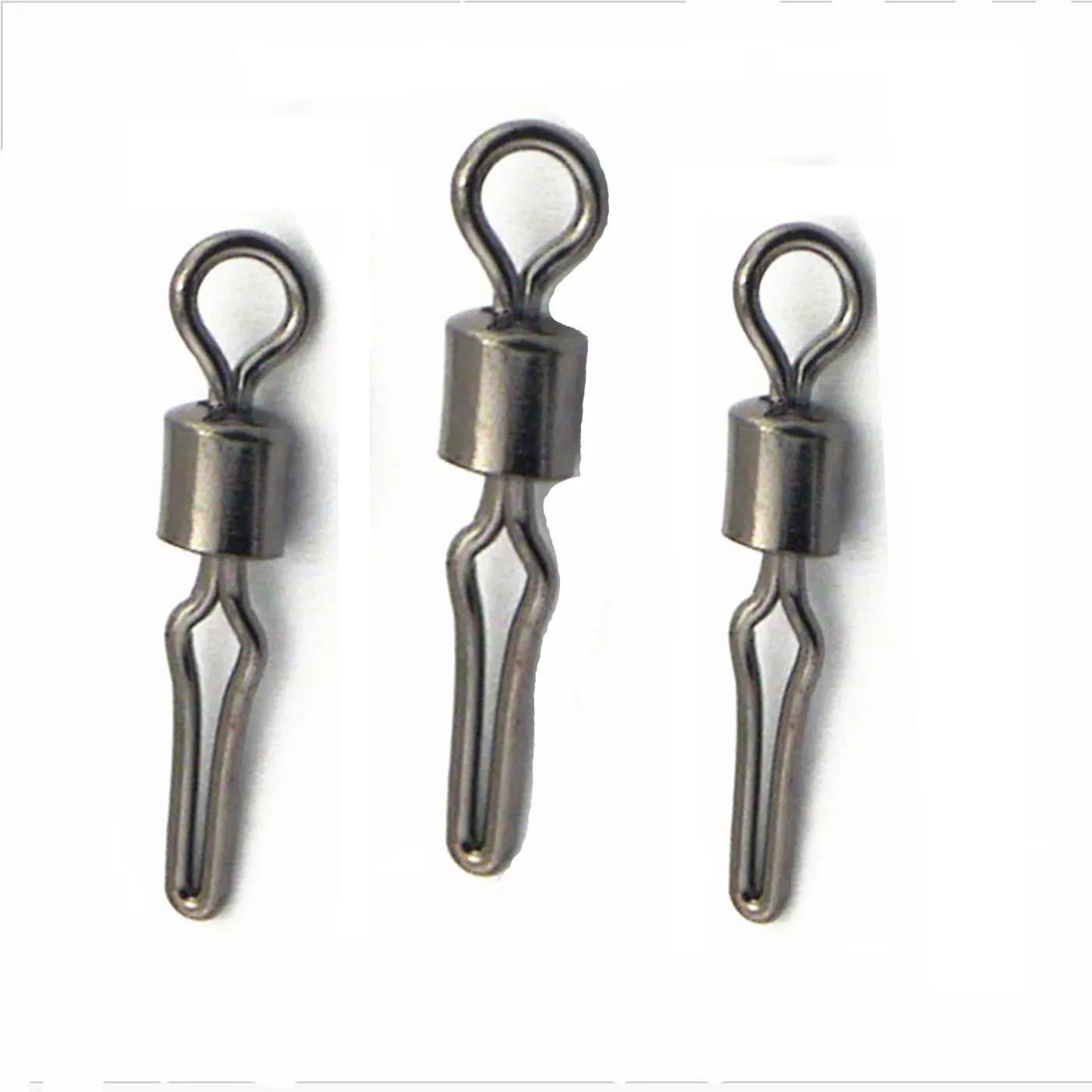 Fishing Accessories Tackle Fishing Connector With Side Line Clip  line grip swivels Quick-Change Snap clip Swivels