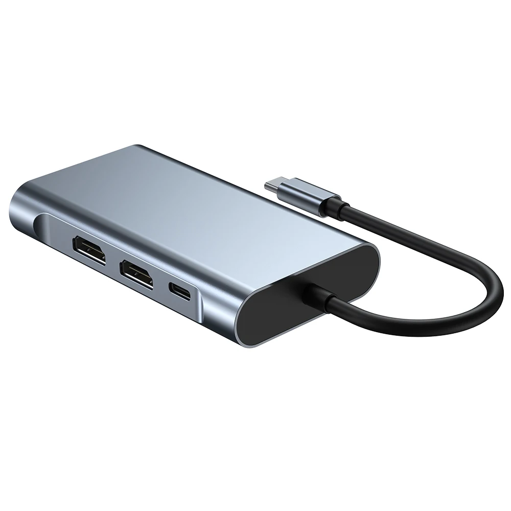 8 в 1 usb c концентратор многофункциональный адаптер Usb2.0 usb3.0 Type C для ноутбуков