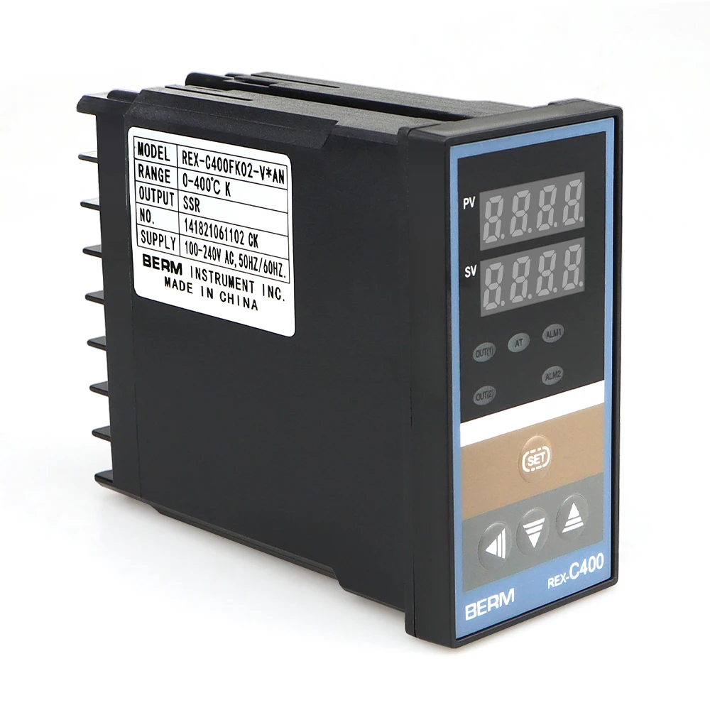 BERM REX-C400 Intelligent PID Thermostat 220V K Type/J Type/PT100 Input Temperature Controller