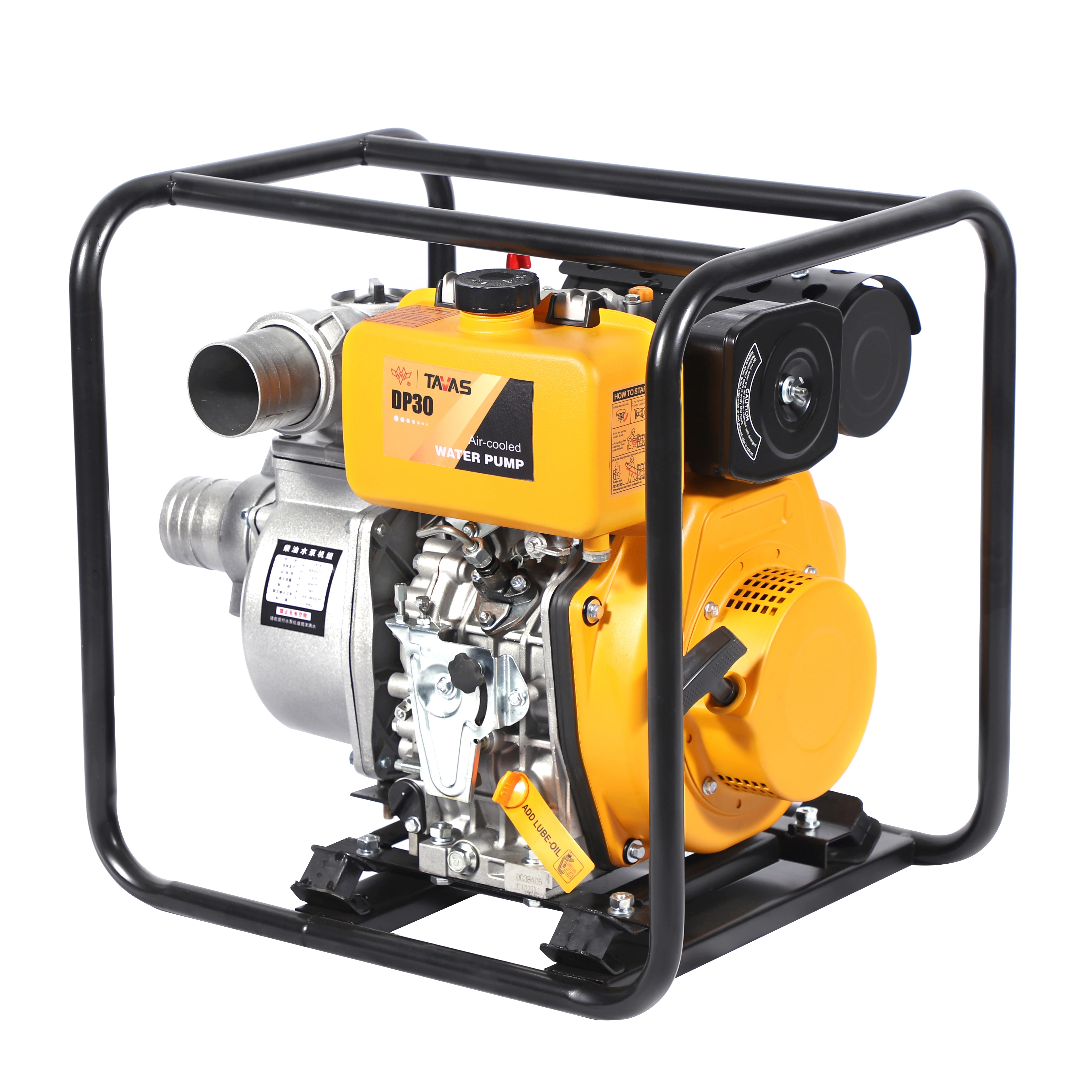 TAVAS 4 inch 2 inch 3 inch  6 inch Cast Iron Twin Impeller  Diesel Engine High-Pressure Centrifugal Water Pump